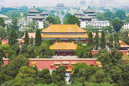 北京故宫景观山高清图片素材