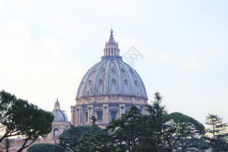 梵蒂冈博物馆教堂圆顶图片