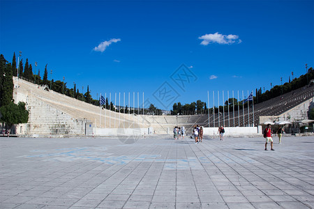 希腊雅典奥林匹克广场圣火高清图片素材