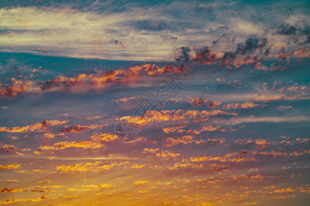 夏日天空夕阳高清图片素材