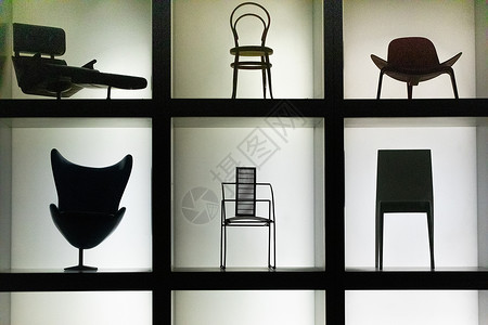 椅子橱窗展背景图片