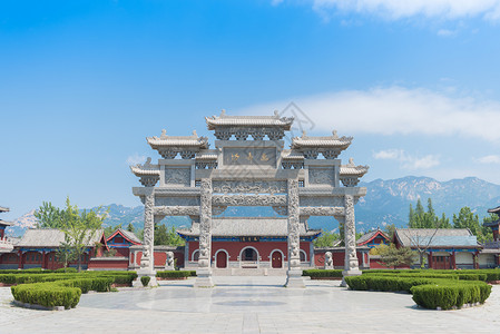 老子山东蒙山万寿宫背景