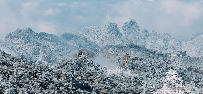 雪后黄山小寒高清图片素材