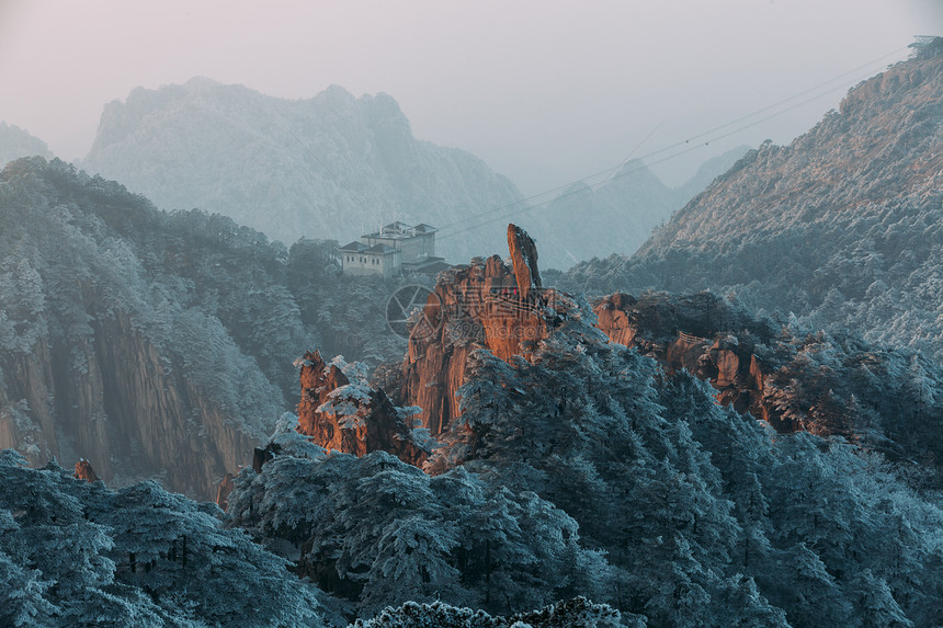 雪后黄山图片