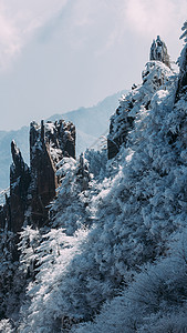 雪后黄山旅游高清图片素材