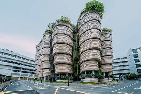 新加坡国立大学图书馆背景