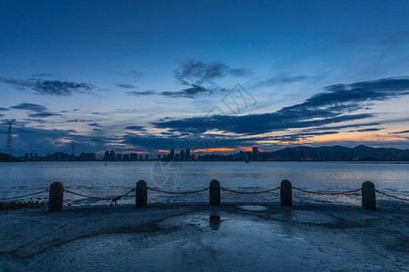 厦门海湾夜景 图片