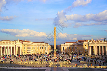 国家中心城市梵蒂冈圣彼得广场背景