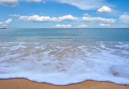 惠州巽寮湾海浪沙滩背景