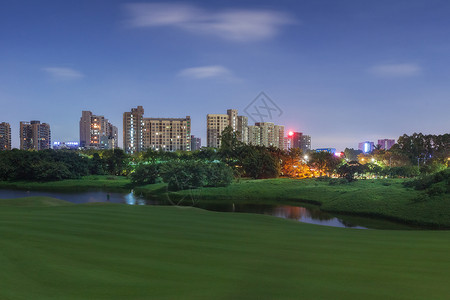 缤纷夜景城市背景缤纷城高清图片