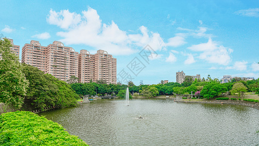 台湾交通大学竹湖高清图片