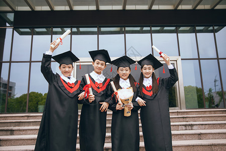 小学生毕业照青少年高清图片素材