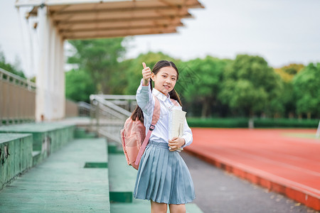 小学生形象校服小女孩形象高清图片