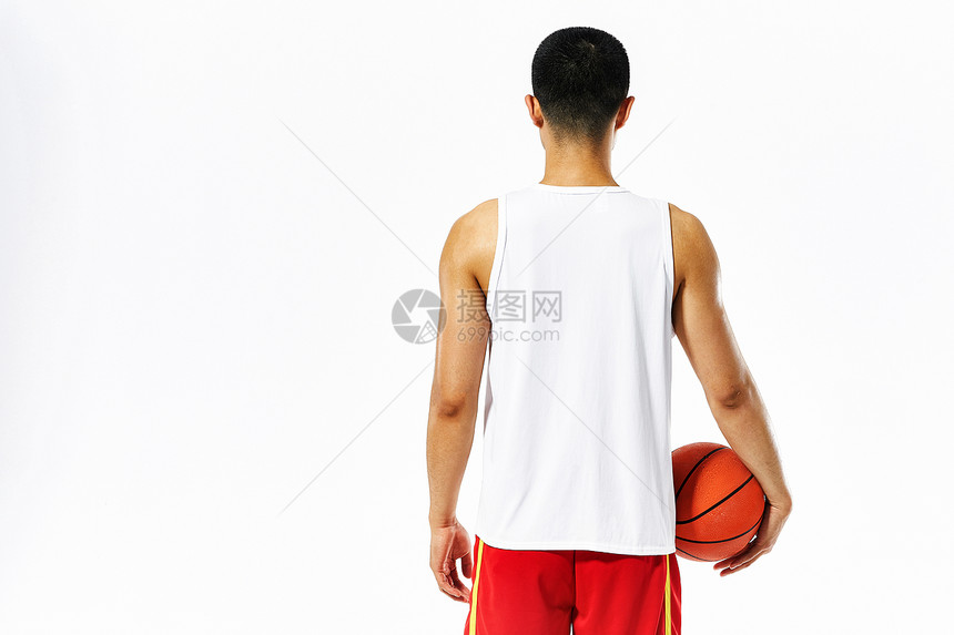 篮球运动员背影图片