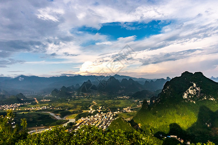 桂林山水风光天空高清图片素材