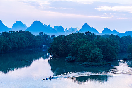 桂林山水风光夕阳高清图片素材