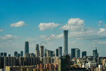 北京CBD城市全景图片