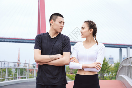 运动男女背景图片