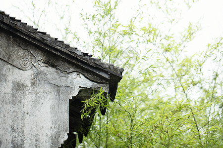 古镇建筑特写古式建筑背景