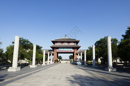 古建筑苏州东方大门高清图片