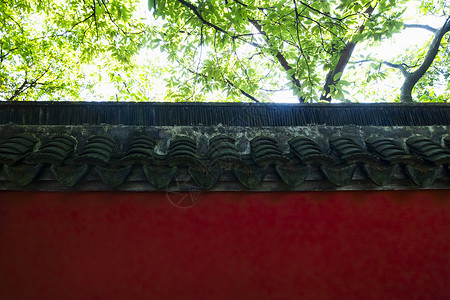 苏州中式古建筑宫墙高清图片素材
