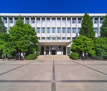 北京邮电大学图书馆北邮高清图片素材