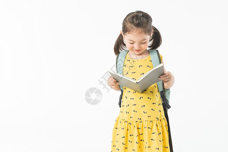 外国儿童上学阅读图片