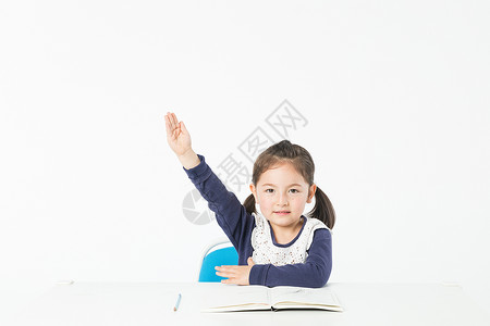 外国儿童举手图片