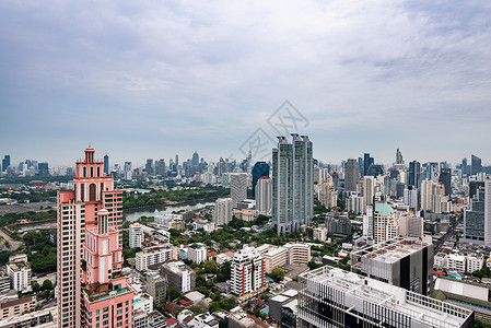 泰国城市建筑群城市风光高清图片素材