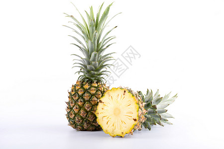 新鲜的菠萝背景图片