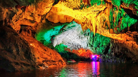 宜兴溶洞本溪水洞背景