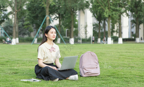 校园小清新大学生阅读高清图片素材