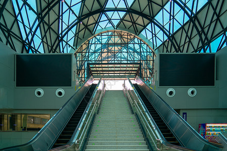 城市地铁站天幕高清图片