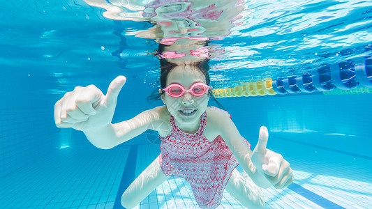 游泳培训素材儿童水下游泳背景