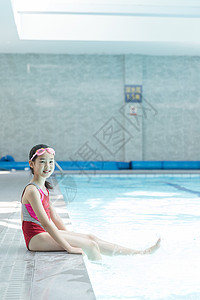 儿童游泳背景图片