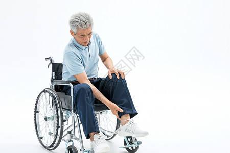 老年人脚踝痛背景图片