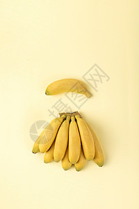新鲜帝皇蕉水果背景背景图片