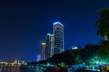 长沙湘江夜景背景图片