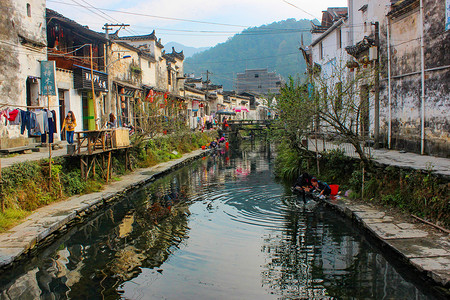 田园古村落图片