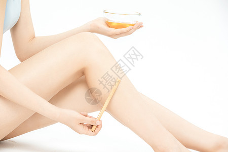 美腿褪毛蜂蜜女人素材高清图片