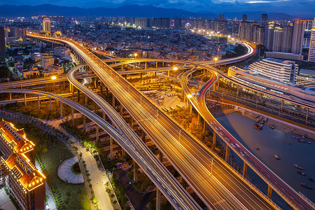 交织的高架桥公路高清图片素材