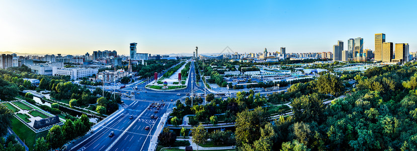 北京奥体中心全景建筑高清图片素材