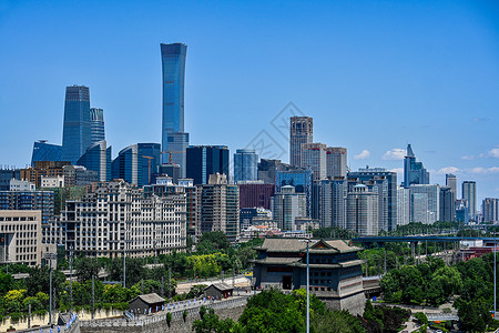 北京古与现交融建筑自然美高清图片素材