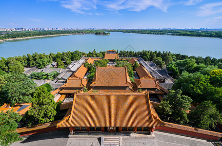 北京颐和园内景风景高清图片素材