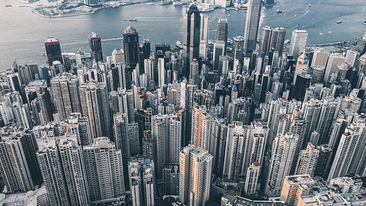 香港维多利亚港航拍高清图片