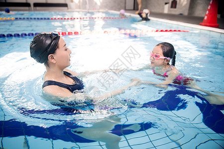 游泳馆素材儿童游泳培训背景