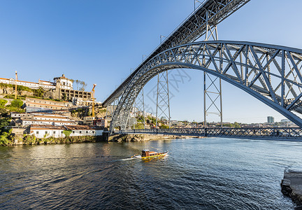 葡萄牙波尔图旅游景点唐路易斯一世大桥高清图片
