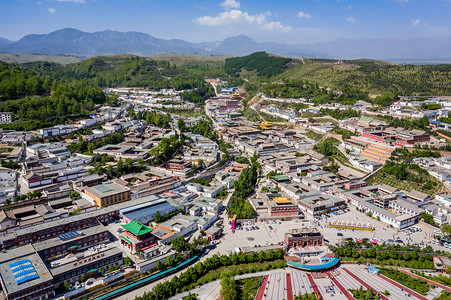 鸟瞰塔尔寺西宁旅游高清图片