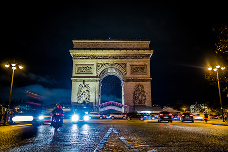 法国巴黎凯旋门背景