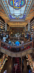 莱罗书店葡萄牙波尔图著名的罗莱书店背景